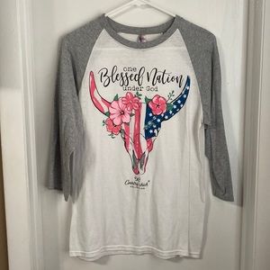 Simply Southern 3/4 sleeve tee